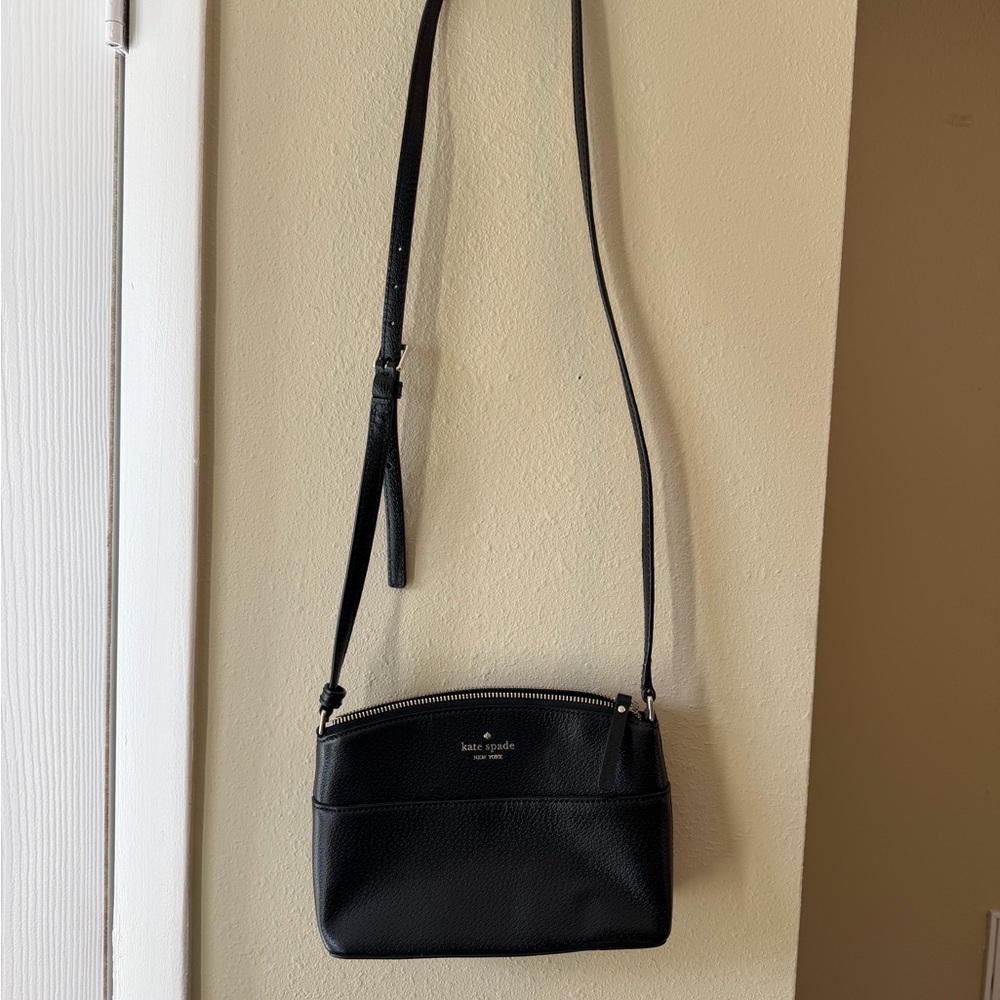 Kate Spade Sleek Black Crossbody Bag